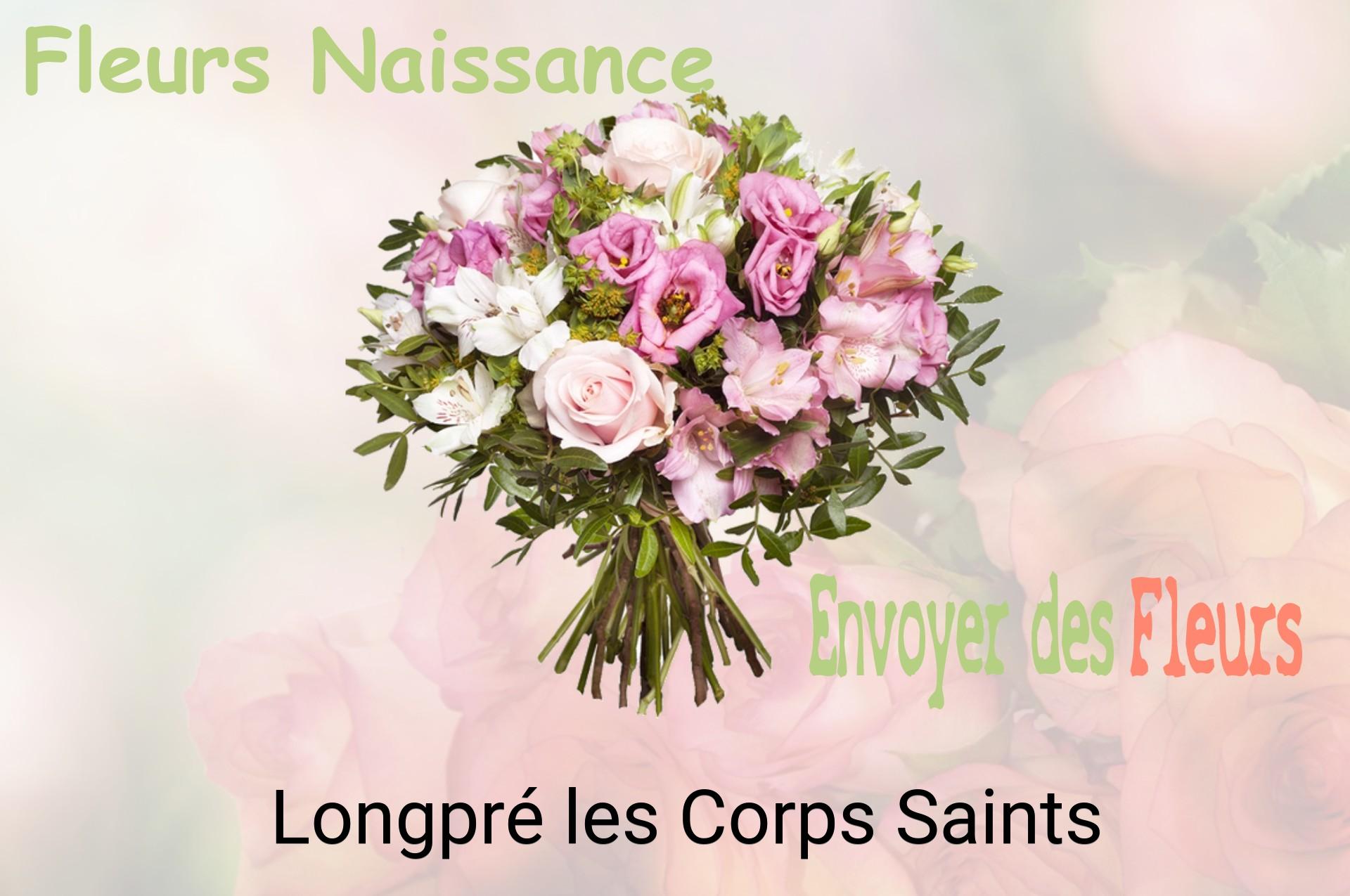 Bouquet de fleurs de naissance livré à Longpré-les-Corps-Saints