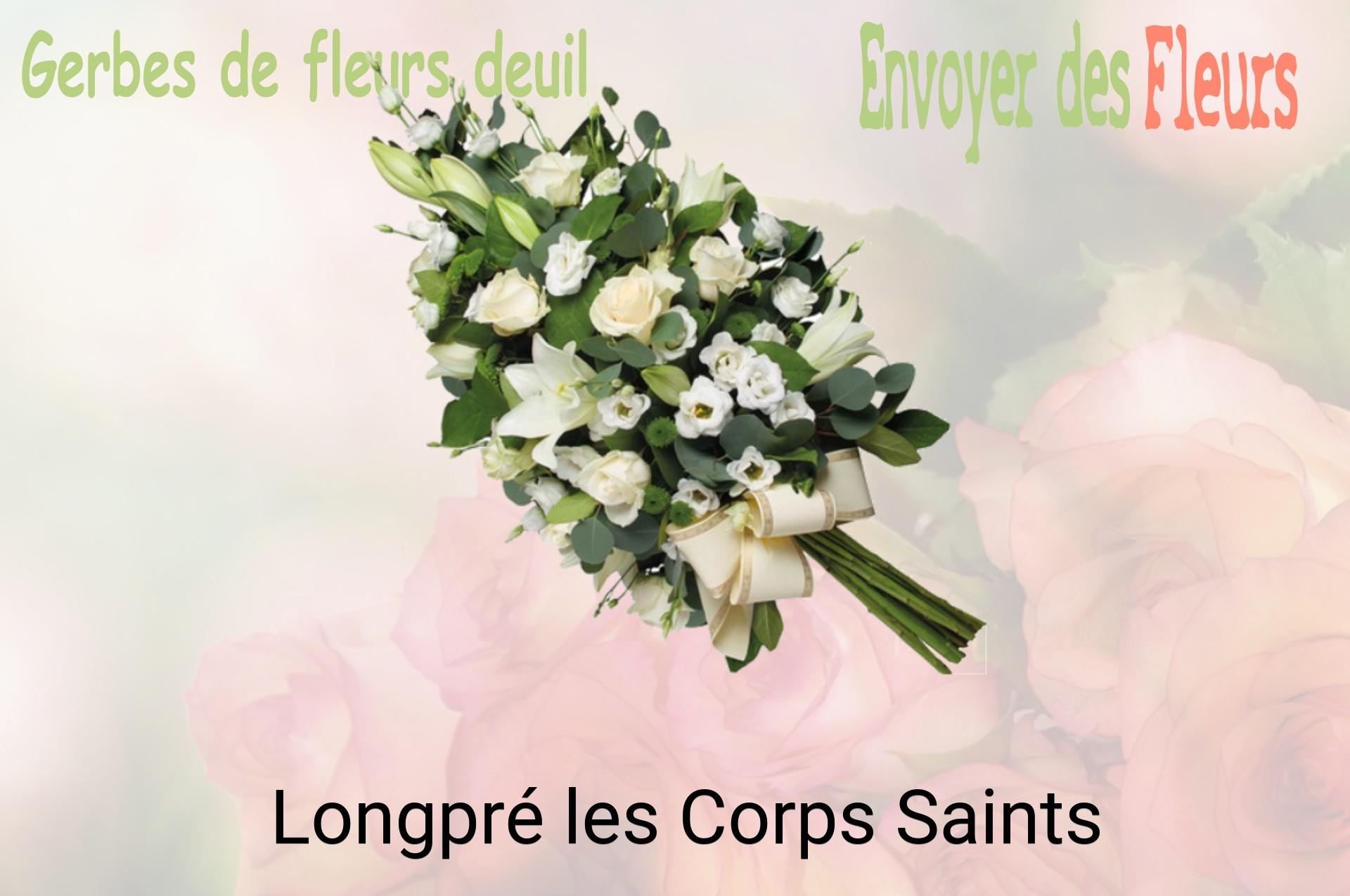 Gerbe de fleurs de deuil livrée à Longpré-les-Corps-Saints